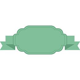 绿色节日空白标签