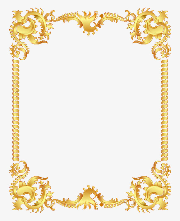 金色边框素材免费下载_觅元素