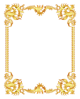 金色边框