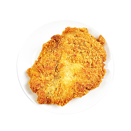 一大块金黄色的鸡排设计