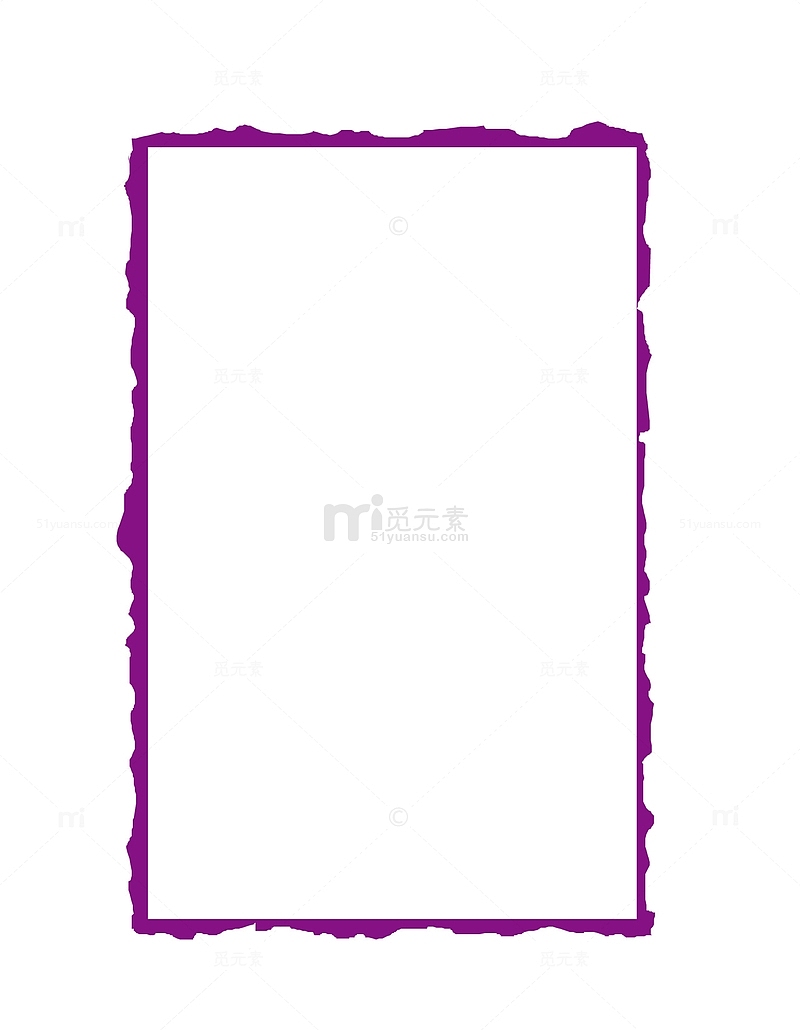 紫色卡通扁平化文本框设计免抠
