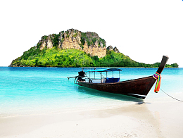 美丽的小岛和沙滩