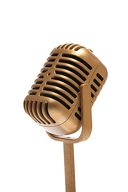 麦克风 金色麦