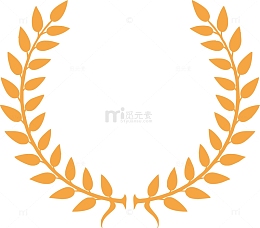 黄色的公安标志麦穗