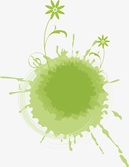 ai绿色墨迹笔触_装饰元素设计元素_装饰元素免抠素材免费下载_觅元素