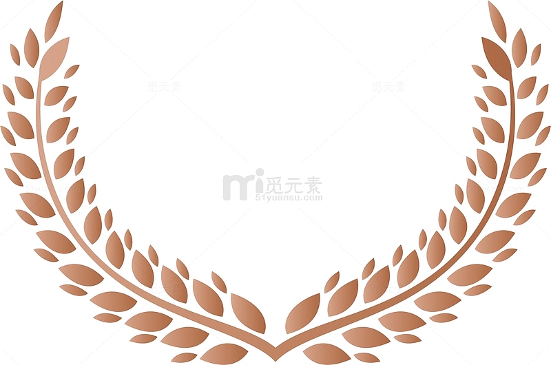 叶子公安标志麦穗