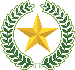 星星公安标志麦穗