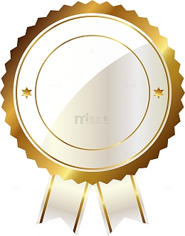 白色勋章装饰图案