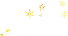 冬季美丽金色雪花