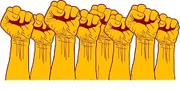 团结一致奋力一站