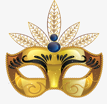 舞会面具矢量素材_舞会面具矢量图片元素-觅元素