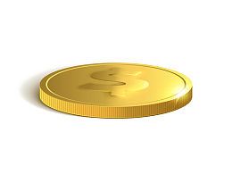 一枚金色硬币