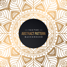 矢量金色花纹背景