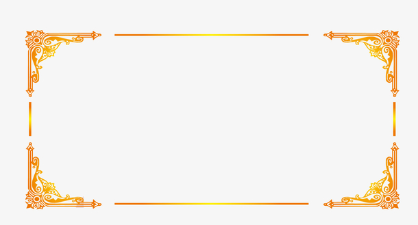 矢量创意金色边框免抠素材免费下载_觅元素51yuansu.com
