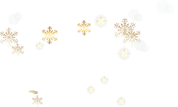 冬季美丽金色雪花