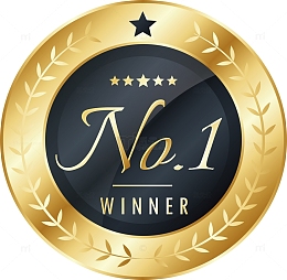 金色第一名徽章