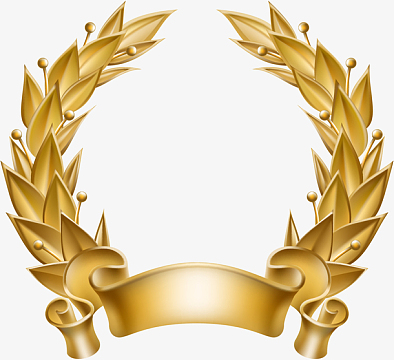 矢量手绘金色橄榄枝