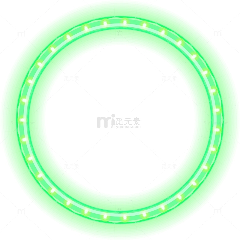 唯美绿色圆圈