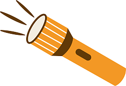 矢量图发光的手电