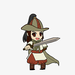 卡通水浒人物史家庄少庄主史进