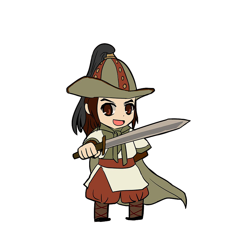 > 卡通水浒人物史家庄少庄主史进