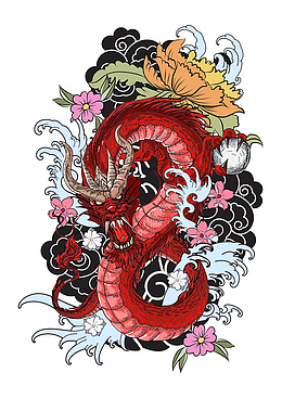 红色祥龙