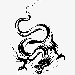 龙简笔画素材_龙简笔画png图片下载_觅元素