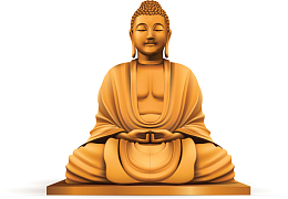 宗教佛教金色佛像