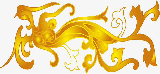 金色凤凰免抠素材免费下载_觅元素51yuansu.com