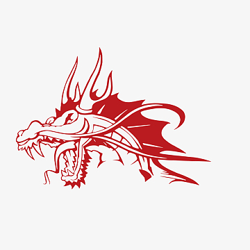 epspng线条创意龙头图案png白色线条龙卷风png水平画幅小龙虾免抠png