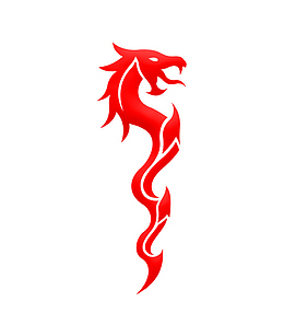 简约经典中国龙剪纸广告设计