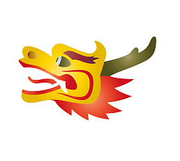 二月二龙抬头卡通装饰中国龙海报