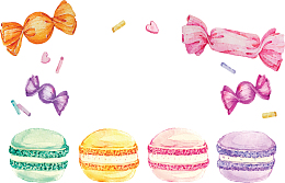 精美彩色手绘糖果