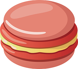 粉红色夹心马卡龙