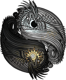 矢量阴阳双龙