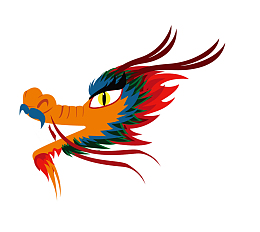 二月二龙抬头卡通装饰中国龙海报