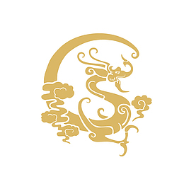 简约经典中国龙剪纸广告设计