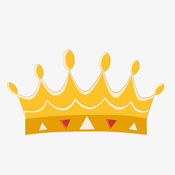 卡通金色公主的王冠设计