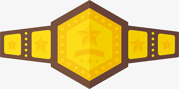 六边形卡通矢量腰带