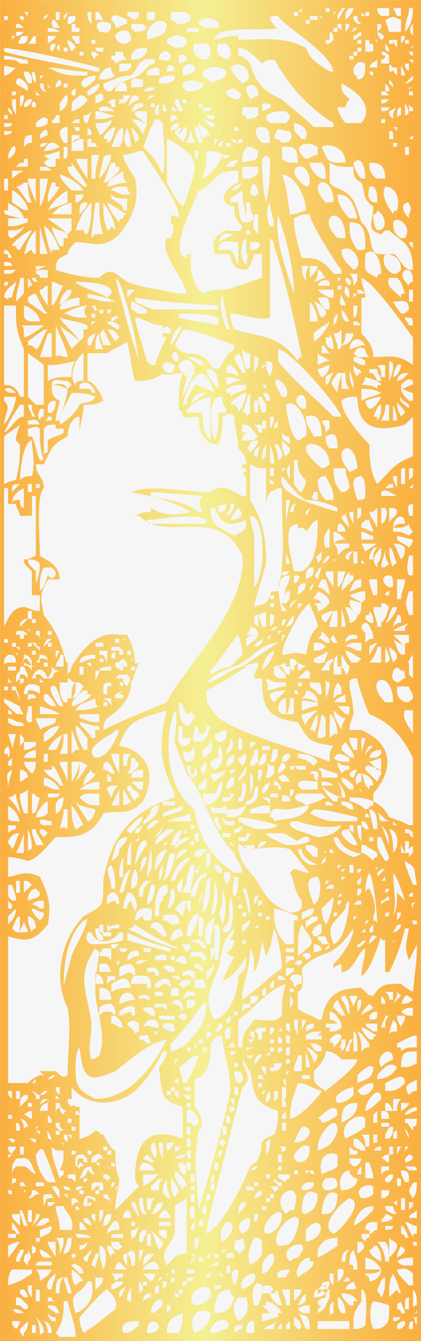 春节金色窗花剪纸