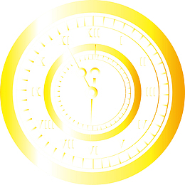金色闪耀时钟