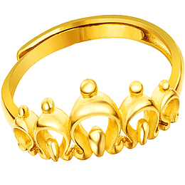 金色王冠钻戒