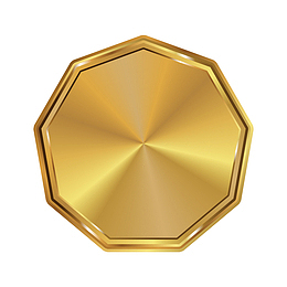 金色尊贵勋章