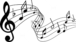 炫酷音符跳跃的音符