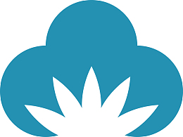 蓝色矢量棉花png图