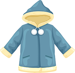 冬季蓝色加绒衣服