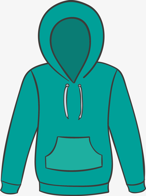 绿色卫衣服装矢量图素材免费下载_觅元素