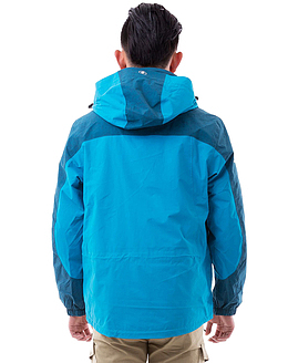 穿蓝色衣服的男人背影