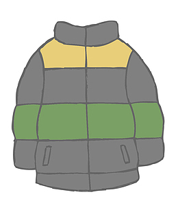 条纹男士冬季棉服