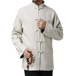 中山装简约棉麻衣服